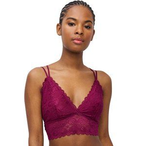 Blake & Co Lace Strappy Racerback Pullover Bralette in Purple Potion PLUS 3X EUC